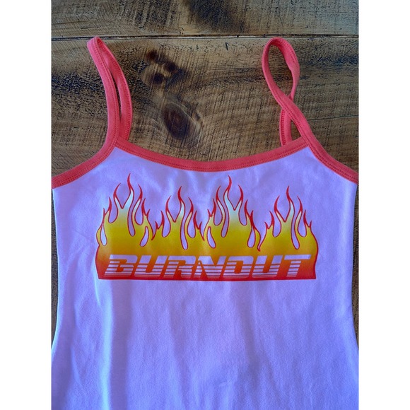 NWT Womens Urban Outfitters Burnout Tank Top Bodycon Dress Pink Size M - Picture 2 of 8